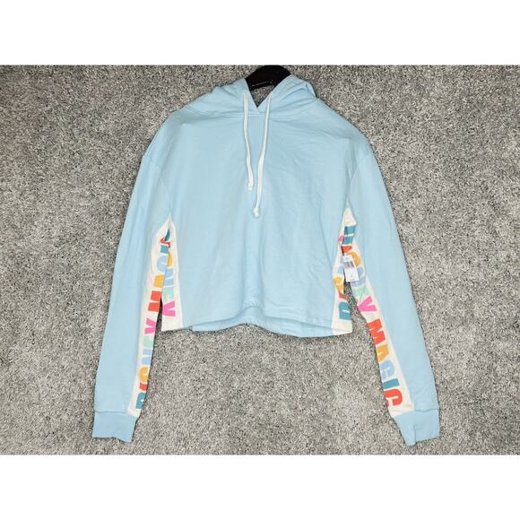 Women's Disney Magic Cropped Hoodie Sweater 1X Light Blue - Picture 6 of 9